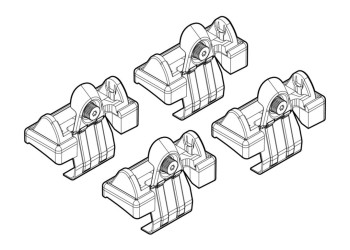 ΑΚΡΑ ΓΙΑ ΜΠΑΡΕΣ NORDRIVE ΓΙΑ TOYOTA COROLLA VERSO 01/02-03/04 KIT