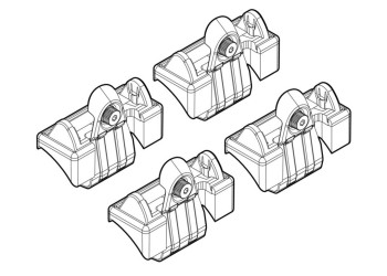 ΑΚΡΑ ΓΙΑ ΜΠΑΡΕΣ NORDRIVE ΓΙΑ VW POLO 3D/5D 11/01-08/09 KIT