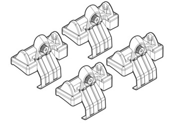 ΑΚΡΑ ΓΙΑ ΜΠΑΡΕΣ NORDRIVE ΓΙΑ BMW ΣΕΙΡΑ 5 E60 07/03-12/09 KIT