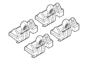 ΑΚΡΑ ΓΙΑ ΜΠΑΡΕΣ NORDRIVE ΓΙΑ TOYOTA COROLLA VERSO(NO RAILING) 04/04-05/09 KIT