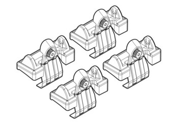 ΑΚΡΑ ΓΙΑ ΜΠΑΡΕΣ NORDRIVE ΓΙΑ AUDI A6 9/04-3/11 KIT