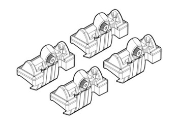 ΑΚΡΑ ΓΙΑ ΜΠΑΡΕΣ NORDRIVE ΓΙΑ AUDI A3 SPORTBACK 09/04-10/12 KIT