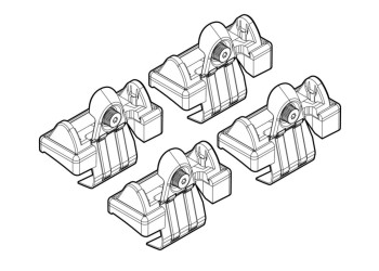 ΑΚΡΑ ΓΙΑ ΜΠΑΡΕΣ NORDRIVE ΓΙΑ TOYOTA YARIS 5D 01/06-09/11 KIT