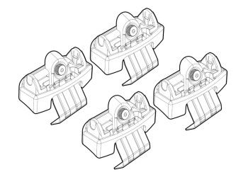 ΑΚΡΑ ΓΙΑ ΜΠΑΡΕΣ NORDRIVE ΓΙΑ CITROEN DS4 5D 08/2021+ - 4 τεμ.