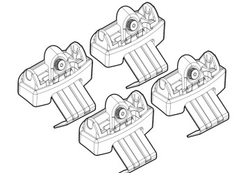 ΠΟΔΙΑ ΓΙΑ ΜΠΑΡΕΣ NORDRIVE ΓΙΑ PEUGEOT 3008 12/2023+  - 4 Τεμ.