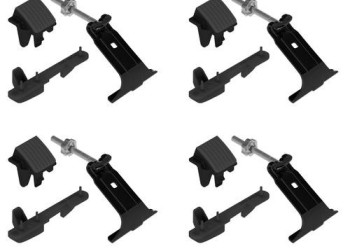 CLAMP KIT ΑΚΡΑ (ΠΟΔΙΑ) ΓΙΑ ΜΠΑΡΕΣ SNAP STEEL K-8 NORDRIVE - 4 TEM.