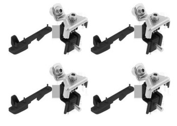 CLAMP KIT ΑΚΡΑ (ΠΟΔΙΑ) ΓΙΑ ΜΠΑΡΕΣ SNAP STEEL/SNAP STEEL ALU NORDRIVE - 4 TEM