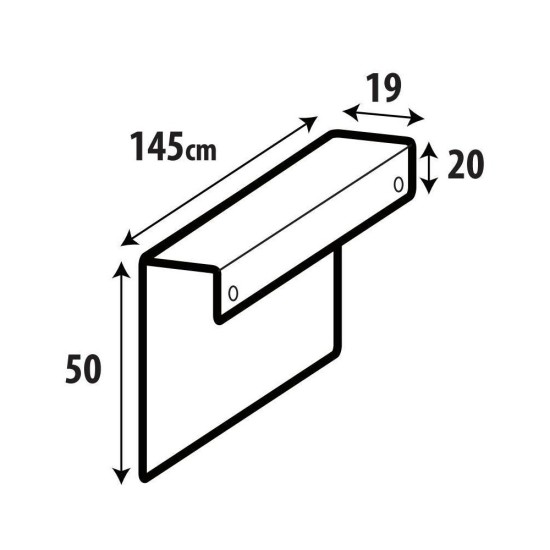 ΠΡΟΣΤΑΤΕΥΤΙΚΟ ΚΑΡΟΤΣΑΣ ΓΙΑ ΜΕΤΑΦΟΡΑ 5 ΠΟΔΗΛΑΤΩΝ ΑΔΙΑΒΡΟΧΟ TAILGATE PAD 145x50x19cm NORDRIVE - 1 τεμ.