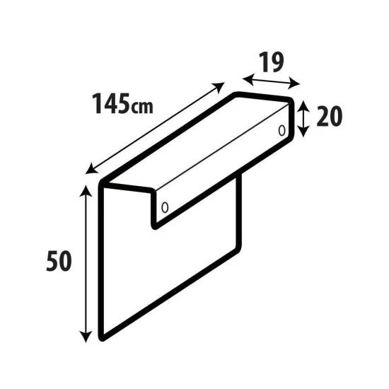 ΠΡΟΣΤΑΤΕΥΤΙΚΟ ΚΑΡΟΤΣΑΣ ΓΙΑ ΜΕΤΑΦΟΡΑ 5 ΠΟΔΗΛΑΤΩΝ ΑΔΙΑΒΡΟΧΟ TAILGATE PAD 145x50x19cm NORDRIVE - 1 τεμ.