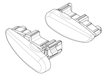 ΑΝΤΑΛΛΑΚΤΙΚΑ ΠΛΑΣΤΙΚΑ ΚΑΠΑΚΙΑ ΓΙΑ ΜΠΑΡΕΣ NORDRIVE SILENZIO 2ΤΕΜ