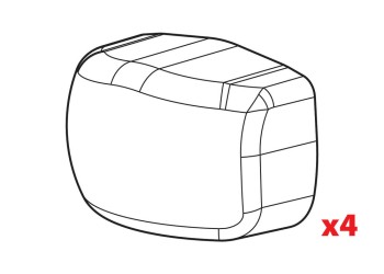 ΑΝΤΑΛΛΑΚΤΙΚΑ ΚΑΠΑΚΙΑ ΠΛΑΣΤΙΚΑ ΓΙΑ ΜΠΑΡΕΣ YURO NORDRIVE - 4 TEM.