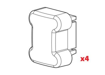 ΑΝΤΑΛΛΑΚΤΙΚΕΣ ΤΑΠΕΣ ΓΙΑ ΜΕΤΑΛΛΙΚΕΣ ΜΠΑΡΕΣ KARGO (4ΤΕΜ.)