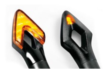 ΦΛΑΣ ΜΟΤΟ LUM LED 12V 75x27mm ΜΑΥΡΑ 2 ΤΕΜ.