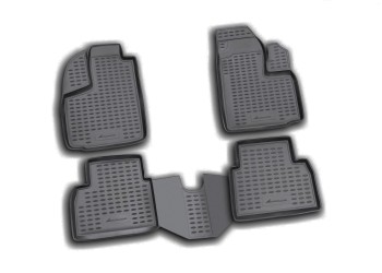 ΜΑΡΚΕ ΠΑΤΑΚΙΑ ΣΕ ΣΚΑΦΗ TPE ΛΑΣΤΙΧΟ ΓΙΑ FIAT DOBLO 11/2000-12/2009  ΣΕ ΜΑΥΡΟ ΧΡΩΜΑ NOVLINE - 4 ΤΕΜ.