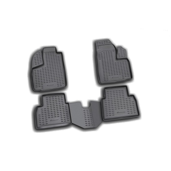 ΜΑΡΚΕ ΠΑΤΑΚΙΑ ΣΕ ΣΚΑΦΗ TPE ΛΑΣΤΙΧΟ ΓΙΑ FIAT DOBLO 11/2000-12/2009  ΣΕ ΜΑΥΡΟ ΧΡΩΜΑ NOVLINE - 4 ΤΕΜ.