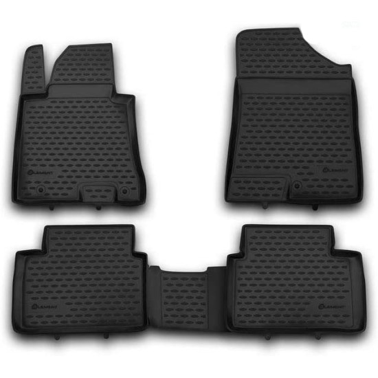 ΠΑΤΑΚΙΑ ΣΕ ΣΚΑΦΗ TPE ΛΑΣΤΙΧΟ ΓΙΑ HYUNDAI i30 3D / 5D 03/2012-2017  ΣΕ ΜΑΥΡΟ ΧΡΩΜΑ NOVLINE - 4 ΤΕΜ.