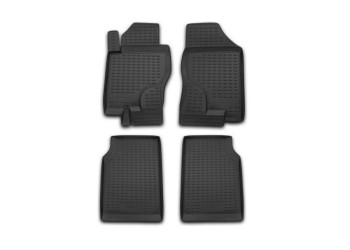 ΜΑΡΚΕ ΠΑΤΑΚΙΑ ΣΕ ΣΚΑΦΗ TPE ΛΑΣΤΙΧΟ ΓΙΑ NISSAN NAVARA 4D D40 2005+ 4ΤΕΜ. (ΜΕΓΑΛΗ  ΠΟΡΤΑ ΠΙΣΩ 4D) ΜΑΥΡΟ