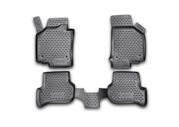 ΜΑΡΚΕ ΠΑΤΑΚΙΑ ΣΕ ΣΚΑΦΗ TPE ΛΑΣΤΙΧΟ ΓΙΑ SEAT LEON 2005-2013  ΣΕ ΜΑΥΡΟ ΧΡΩΜΑ NOVLINE - 4 ΤΕΜ.