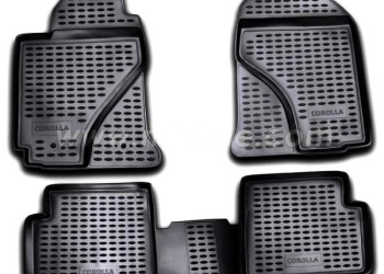 ΜΑΡΚΕ ΠΑΤΑΚΙΑ ΣΕ ΣΚΑΦΗ TPE ΛΑΣΤΙΧΟ ΓΙΑ TOYOTA COROLLA 2002-2007  ΣΕ ΜΑΥΡΟ ΧΡΩΜΑ NOVLINE - 4 ΤΕΜ.