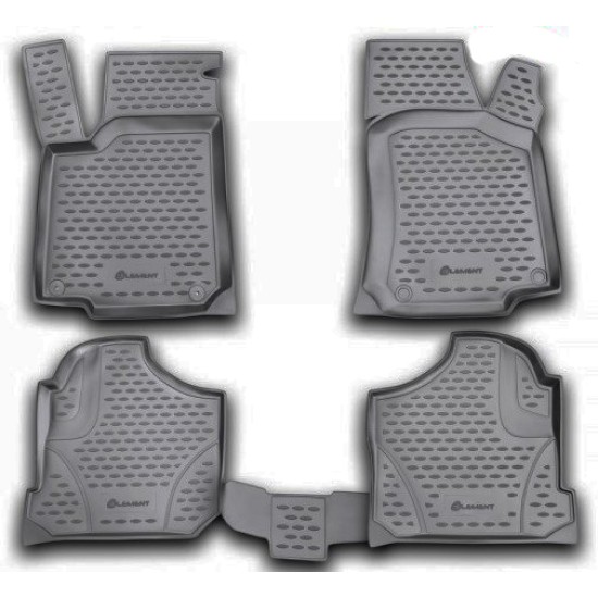 ΠΑΤΑΚΙΑ ΣΕ ΣΚΑΦΗ TPE ΛΑΣΤΙΧΟ ΓΙΑ VW GOLF 4 1998-2001 / VW BORA 1998-2005  ΣΕ ΜΑΥΡΟ ΧΡΩΜΑ NOVLINE - 4 ΤΕΜ.