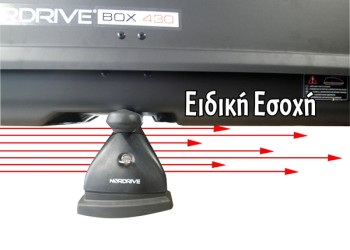 ΜΠΑΓΚΑΖΙΕΡΑ ΟΡΟΦΗΣ NORDRIVE BOX 530 LT ΛΕΥΚΗ ΜΕ ΓΥΑΛΙΣΤΕΡΗ ΥΦΗ - 1 ΤΕΜ.
