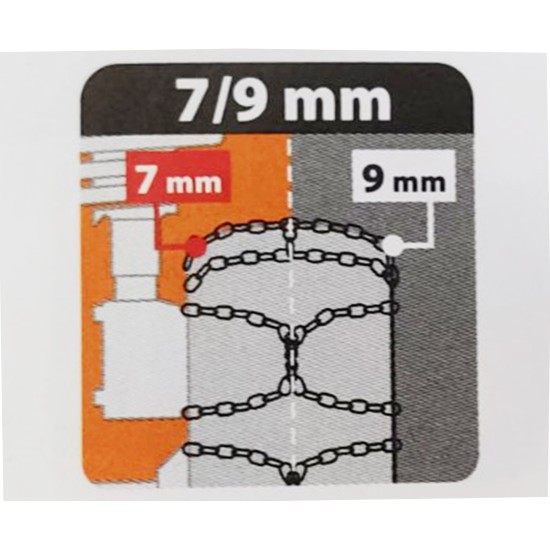 ΑΛΥΣΙΔΕΣ ΧΙΟΝΙΟΥ NX-7 7/9MM GR7 ΔΙΠΛΟΥ ΠΑΧΟΥΣ (ΕΣΩΤΕΡΙΚΑ 7mm + ΕΞΩΤΕΡΙΚΑ 9mm) LAMPA - 2 ΤΕΜ.