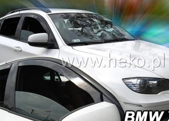 ΑΝΕΜΟΘΡΑΥΣΤΕΣ ΓΙΑ BMW X6 E71 5D 2008-2014 ΖΕΥΓΑΡΙ ΑΠΟ ΕΥΚΑΜΠΤΟ ΦΙΜΕ ΠΛΑΣΤΙΚΟ HEKO - 2 ΤΕΜ.