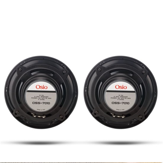 ΗΧΕΙΑ 2 ΔΡΟΜΩΝ 4inc 100mm ΣΤΡΟΓΓΥΛΑ 100W 86dB OSIO - 2 ΤΕΜ.