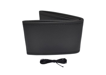 Amio - ΚΑΛΥΜΜΑ ΤΙΜΟΝΙΟΥ ΑΥΤΟΚΙΝΗΤΟΥ ΡΑΦΤΟ 38-39cm ΑΠΟ ΔΙΑΤΡΗΤΟ ΑΟΣΜΟ ΤΕΧΝΟΔΕΡΜΑ ΜΑΥΡΟ - 1 ΤΕΜ. (OTDK201/AM)