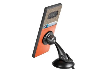 APPLE iPHONE 7 ΚΑΙ 8 ΘΗΚΗ ΚΙΝΗΤΟΥ DUO POCKET ΓΚΡΙ-ΠΟΡΤΟΚΑΛΙ ΜΑΓΝΗΤΙΚΗ SILVER LINE