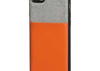 APPLE iPHONE 7 ΚΑΙ 8 ΘΗΚΗ ΚΙΝΗΤΟΥ DUO POCKET ΓΚΡΙ-ΠΟΡΤΟΚΑΛΙ ΜΑΓΝΗΤΙΚΗ SILVER LINE