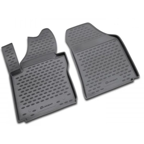 ΠΑΤΑΚΙΑ ΣΕ ΣΚΑΦΗ TPE ΛΑΣΤΙΧΟ ΓΙΑ VW CADDY TRUCK 10/2007+  ΣΕ ΜΑΥΡΟ ΧΡΩΜΑ NOVLINE - 2 ΤΕΜ.