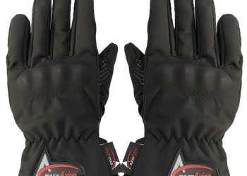 ΓΑΝΤΙΑ ΜΗΧΑΝΗΣ ΛΕΙΑ ΑΔΙΑΒΡΟΧΑ ΜΕ ΜΕΜΒΡΑΝΗ & ΚΟΚΚΑΛΟ ΠΡΟΣΤΑΣΙΑΣ (2XL) ΜΑΥΡΟ ΧΡΩΜΑ ΜΕ ΛΟΓΟΤΥΠΟ RACE AXION - 2ΤΕΜ.