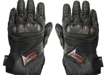 ΓΑΝΤΙΑ ΜΗΧΑΝΗΣ ΔΕΡΜΑΤΙΝΑ ΜΕ ΚΟΚΚΑΛΟ ΠΡΟΣΤΑΣΙΑΣ (2XL) ΜΑΥΡΟ ΧΡΩΜΑ ΜΕ ΛΟΓΟΤΥΠΟ RACE AXION - 2ΤΕΜ.