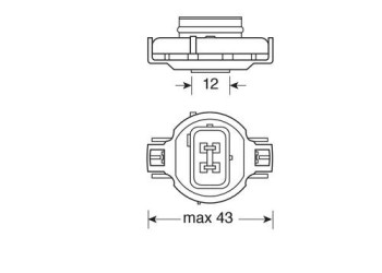 PSY24W 12V 24W 385lm PG20-4 STANDARD LINE ΠΟΡΤΟΚΑΛΙ 1ΤΕΜ. ΣΕ BLISTER