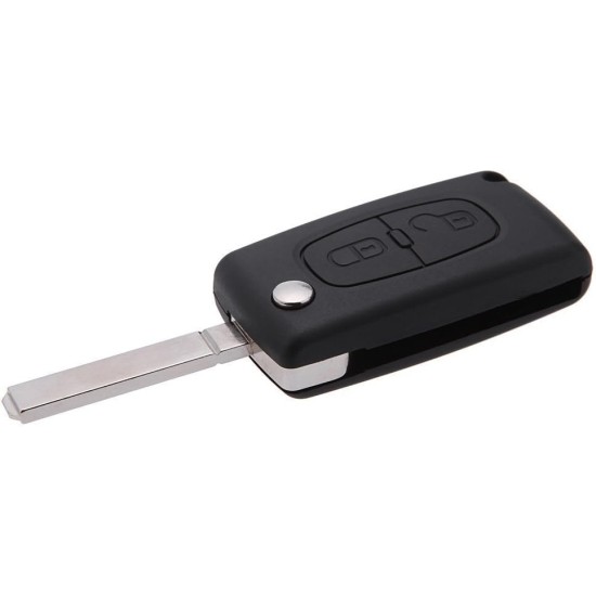 ΑΝΤΑΛΛΑΚΤΙΚΟ ΚΛΕΙΔΙ ΓΙΑ PEUGEOT 206 / 107 / 207 / 307 / 407 CITROEN C2 / C3 / C4 / C5 / C6 ΑΝΤΑΛΛΑΚΤΙΚΟ ΚΑΛΥΜΜΑ ΧΩΡΙΣ ΚΛΕΙΔΙ 2 ΚΟΥΜΠΙΩΝ - 1 ΤΕΜ.