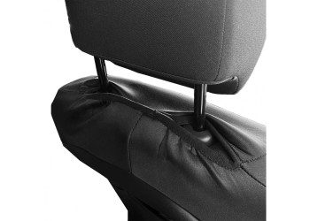 ΗΜΙΚΑΛΥΜΜΑΤΑ ΜΠΡΟΣΤΑ ΚΑΘΙΣΜΑΤΩΝ ΜΑΥΡΟ/ΜΠΛΕ ΜΟΤΙΒΟ (VELCRO ΣΤΑ ΠΡΟΣΚΕΦΑΛΑ) - 2 ΤΕΜ.