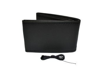 Amio - ΚΑΛΥΜΜΑ ΤΙΜΟΝΙΟΥ ΑΥΤΟΚΙΝΗΤΟΥ ΡΑΦΤΟ 38-39cm ΑΠΟ ΛΕΙΟ ΑΟΣΜΟ ΤΕΧΝΟΔΕΡΜΑ ΜΑΥΡΟ - 1 ΤΕΜ. (OTDK101/AM)