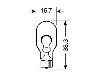 ΛΑΜΠΑΚΙΑ 12V-W16W W2.1x9.5d
