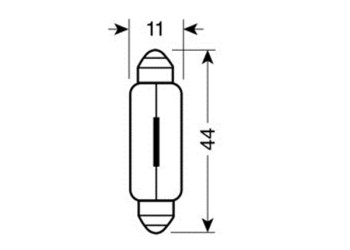 ΛΑΜΠΑΚΙΑ ΣΩΛΗΝΩΤΑ 15W/12V SV8,5x8