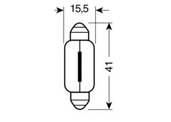 ΛΑΜΠΑΚΙΑ ΣΩΛΗΝΩΤΑ 18W/12V SV8,5x8 15x41m