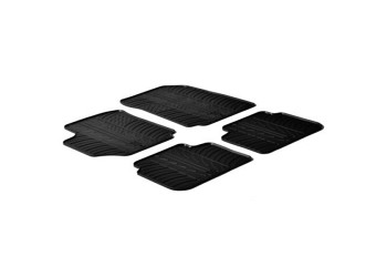 ΜΑΡΚΕ ΠΑΤΑΚΙΑ ΣΕ ΣΚΑΦΗ ΛΑΣΤΙΧΟ ΓΙΑ FIAT CROMA 05/2005-04/2011 SUMISURA ΣΕ ΜΑΥΡΟ ΧΡΩΜΑ ME ΚΟΥΜΠΩΜΑΤΑ LAMPA - 4 ΤΕΜ.