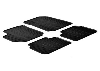 ΜΑΡΚΕ ΠΑΤΑΚΙΑ ΣΕ ΣΚΑΦΗ ΛΑΣΤΙΧΟ ΓΙΑ FIAT CROMA 05/2005-04/2011 SUMISURA ΣΕ ΜΑΥΡΟ ΧΡΩΜΑ ME ΚΟΥΜΠΩΜΑΤΑ LAMPA - 4 ΤΕΜ.