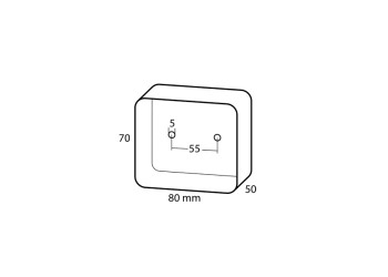 ΦΑΝΑΡΙ 12V - STOP ΚΑΙ ΟΜΙΧΛΗΣ - ΓΙΑ ΤΡΕΙΛΕΡ (ΚΟΚΚΙΝΟ - 70 Χ 80 Χ 50mm) - 1ΤΕΜ.