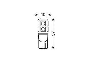 T10 W5W 12V W2,1x9,5d 80lm HYPER-LED27 ΛΕΥΚΟ ΔΙΑΘΛΑΣΗΣ 9SMDx3chips (ΔΙΠΛΗΣ ΠΟΛΙΚΟΤΗΤΑΣ)BLISTER 2ΤΕΜ.