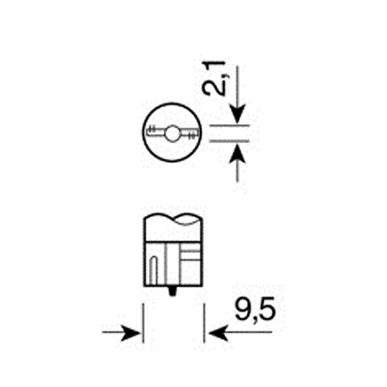 T10 W5W 12V W2,1x9,5d 80lm HYPER-LED27 ΛΕΥΚΟ ΔΙΑΘΛΑΣΗΣ 9SMDx3chips (ΔΙΠΛΗΣ ΠΟΛΙΚΟΤΗΤΑΣ)BLISTER 2ΤΕΜ.