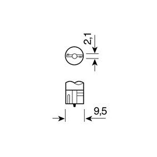 T10 W5W 12V W2,1x9,5d 28lm HYPER-LED6 ΛΕΥΚΟ ΔΙΑΘΛΑΣΗΣ 2SMDx3chips (ΔΙΠΛΟΕΣΤΙΑΚΟ- CAN-BUS) 2 ΤΕΜ.