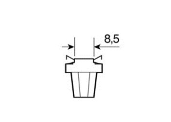 ΛΑΜΠΑΚΙ B8,5d HYPER-LED ΛΕΥΚΟ ΦΩΣ