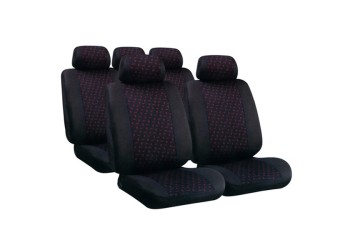 ΚΑΛΥΜΜΑΤΑ GLAMUR ΣΕΤ - ΜΑΥΡΟ/ΚΟΚΚΙΝΟ