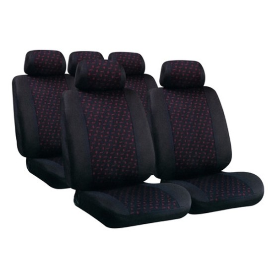 ΚΑΛΥΜΜΑΤΑ GLAMUR ΣΕΤ - ΜΑΥΡΟ/ΚΟΚΚΙΝΟ